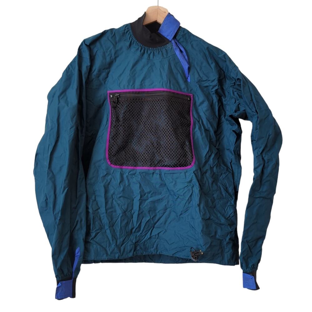 Patagonia Grail 90s Windbreaker Rain Jacket Cycling Nylon Front Pocket Medium